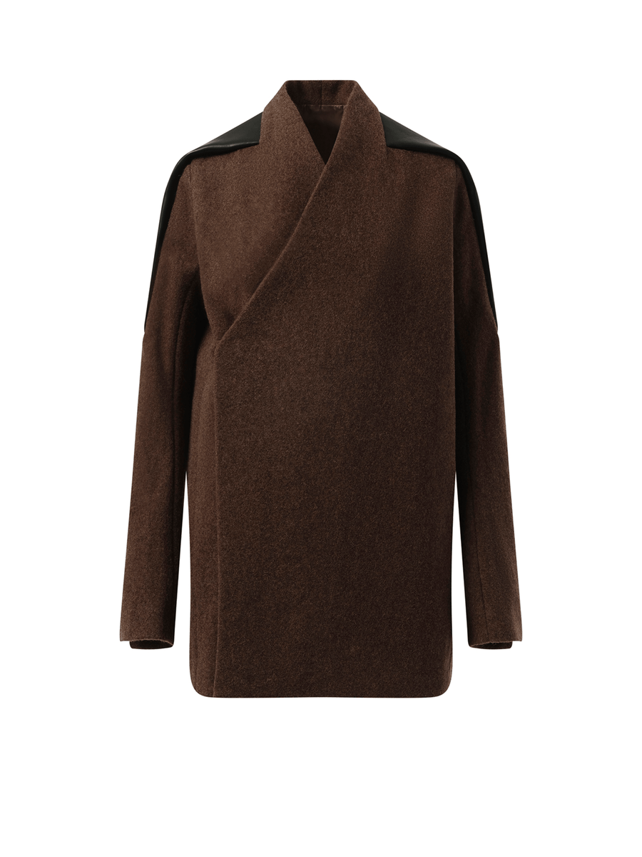 Officer Jacket in Brown/Black/Thulian