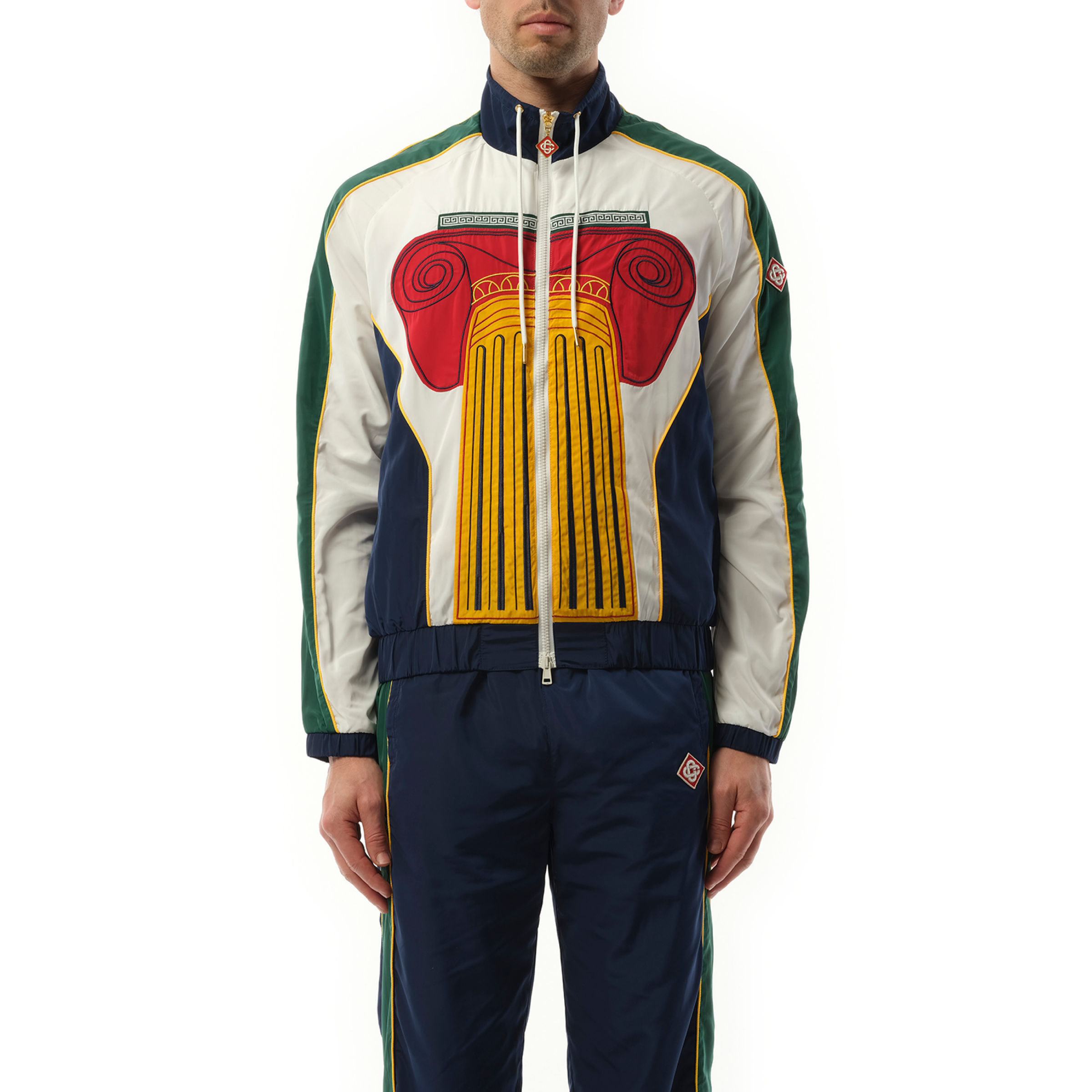 Multicolumn Windbreaker Jacket in Multicolour