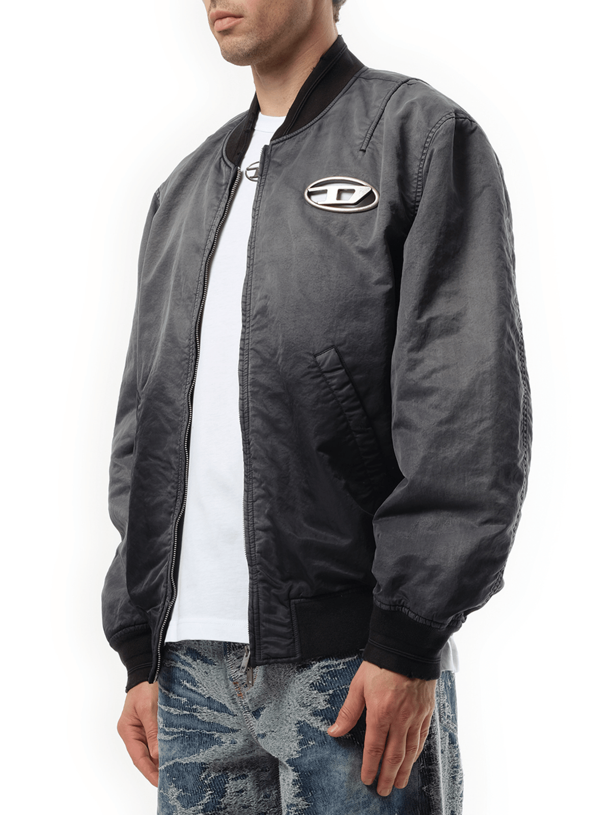 Diesel J-Kepes Bomber Jacket in Blue