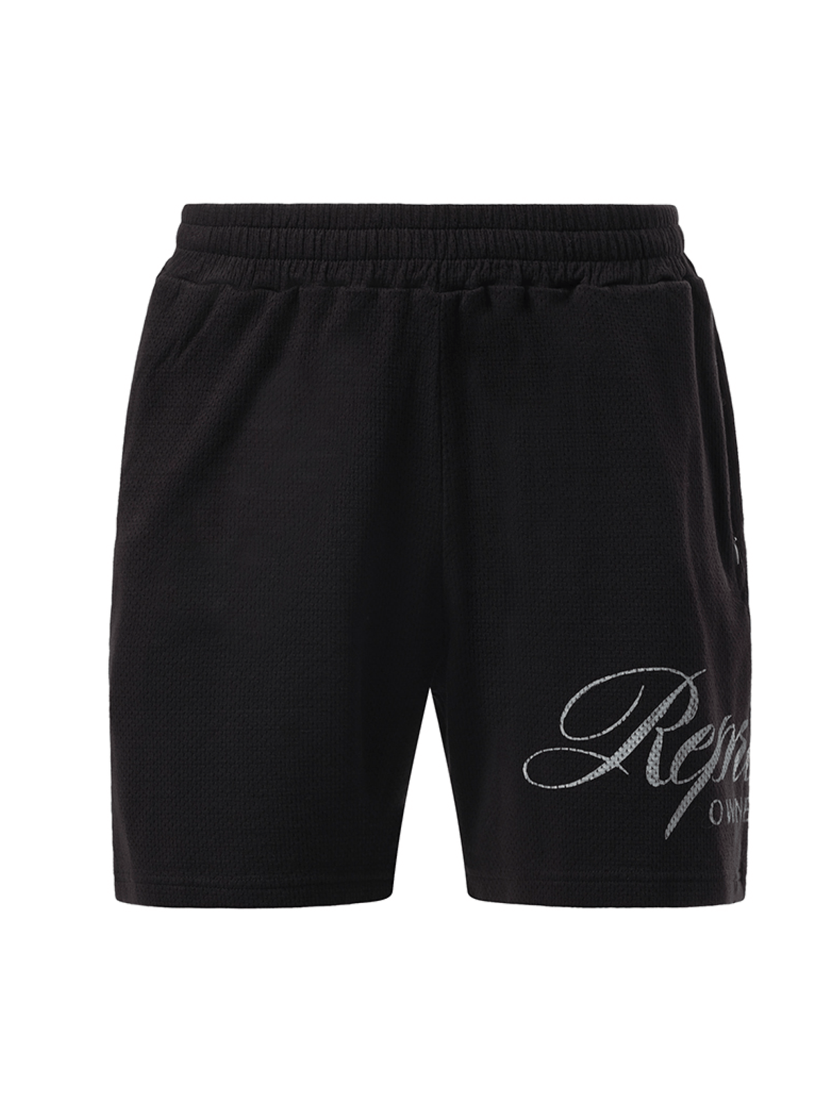 Represent Represent Owners Club Script Mesh Shorts in Black