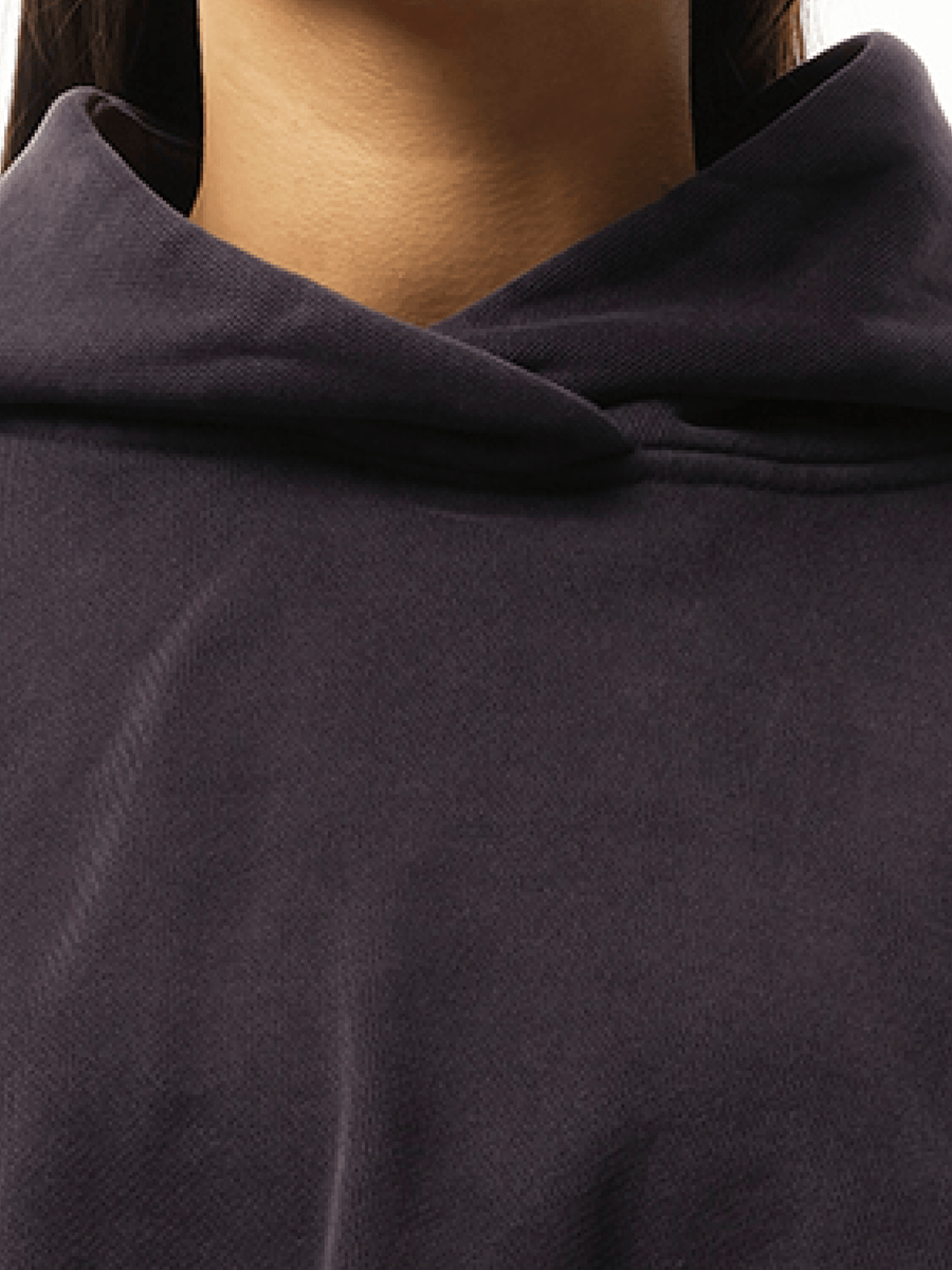Entire Studios Cropped Heavy Hood in Ink