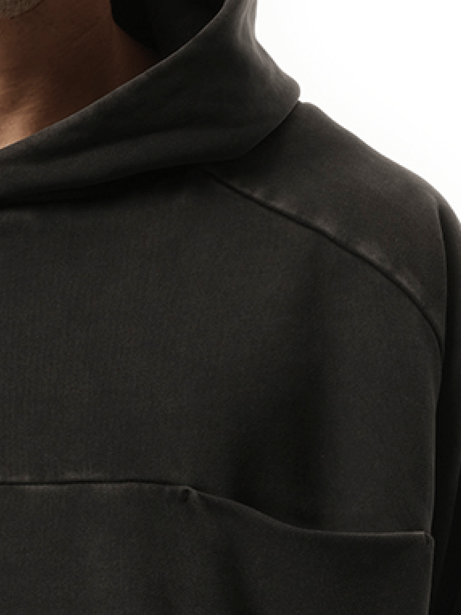Entire Studios Double Double Hood in Washed Black