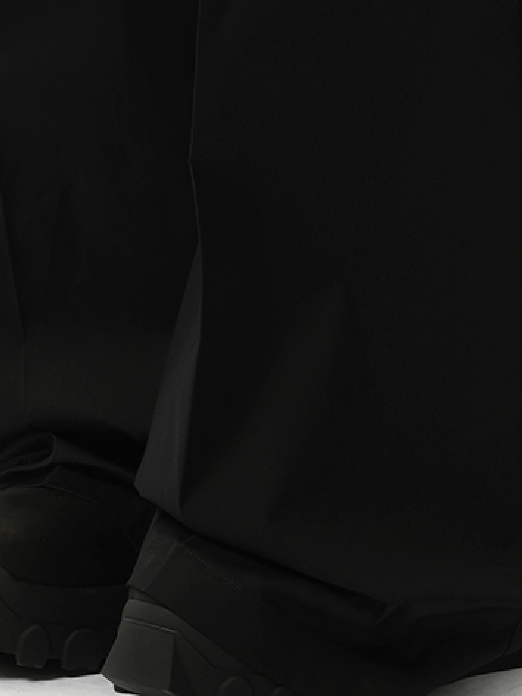 Rick Owens Heavy Cotton Wide Bela Pants in Black