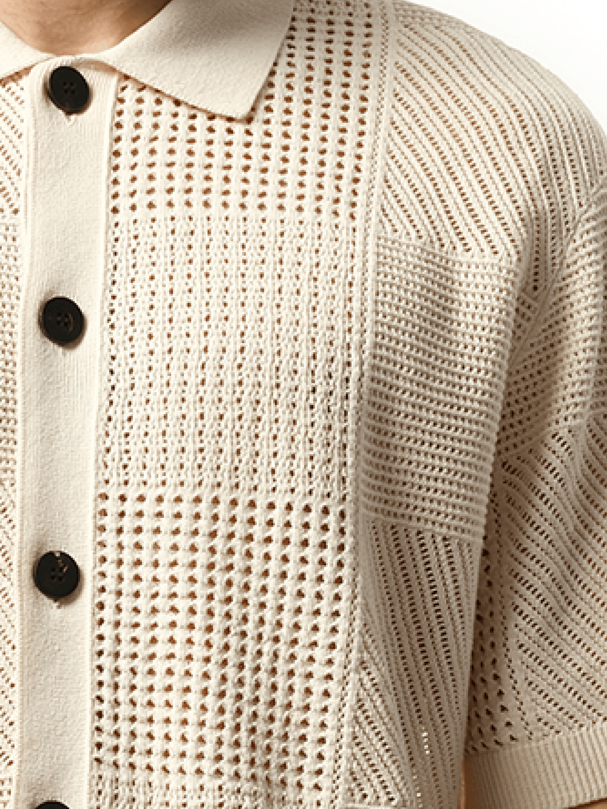 Wooyoungmi Crochet Shirt in Ivory