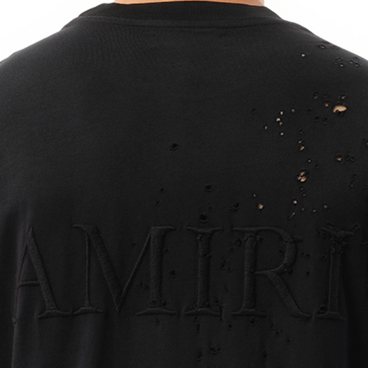 MA Shotgun Embroidered T-Shirt in Black