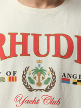 Rhude Bay of Angels Yacht T-Shirt in Vintage White