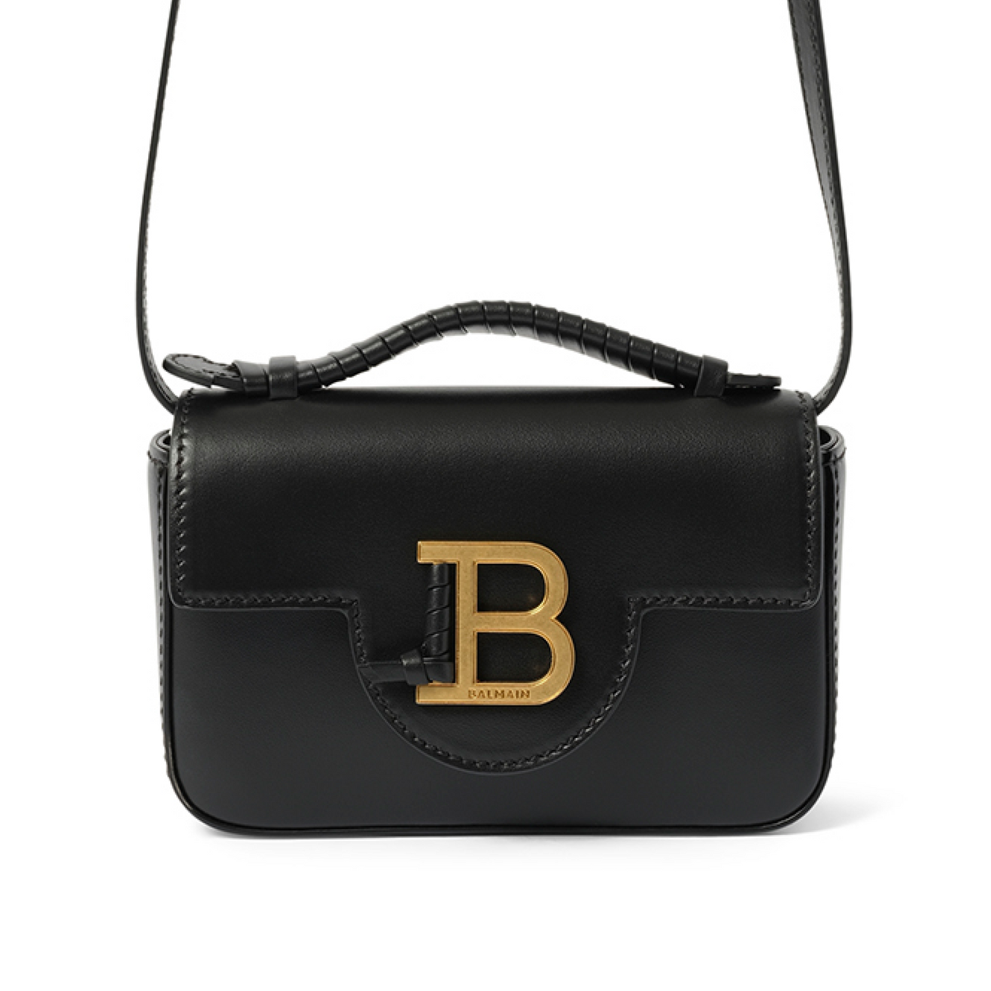 B-Buzz Mini 17 Calfskin Bag in Black