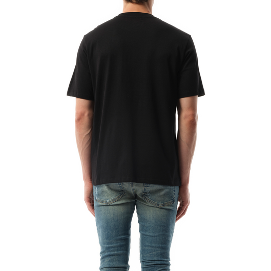 Amiri Staggered Logo T-Shirt in Black