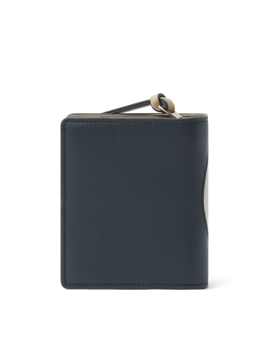 Loewe Bunnies Compact Zip Wallet in Deep Navy