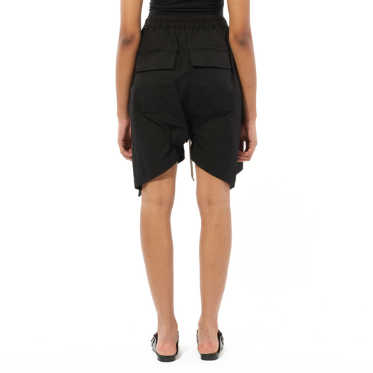 Flounced Shorts in Black