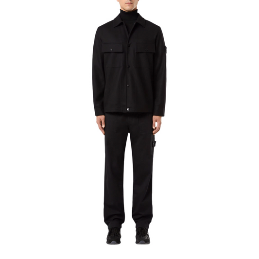 Compass Shirt Jacket in Black