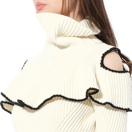 T/Neck Knitwear in Ivory