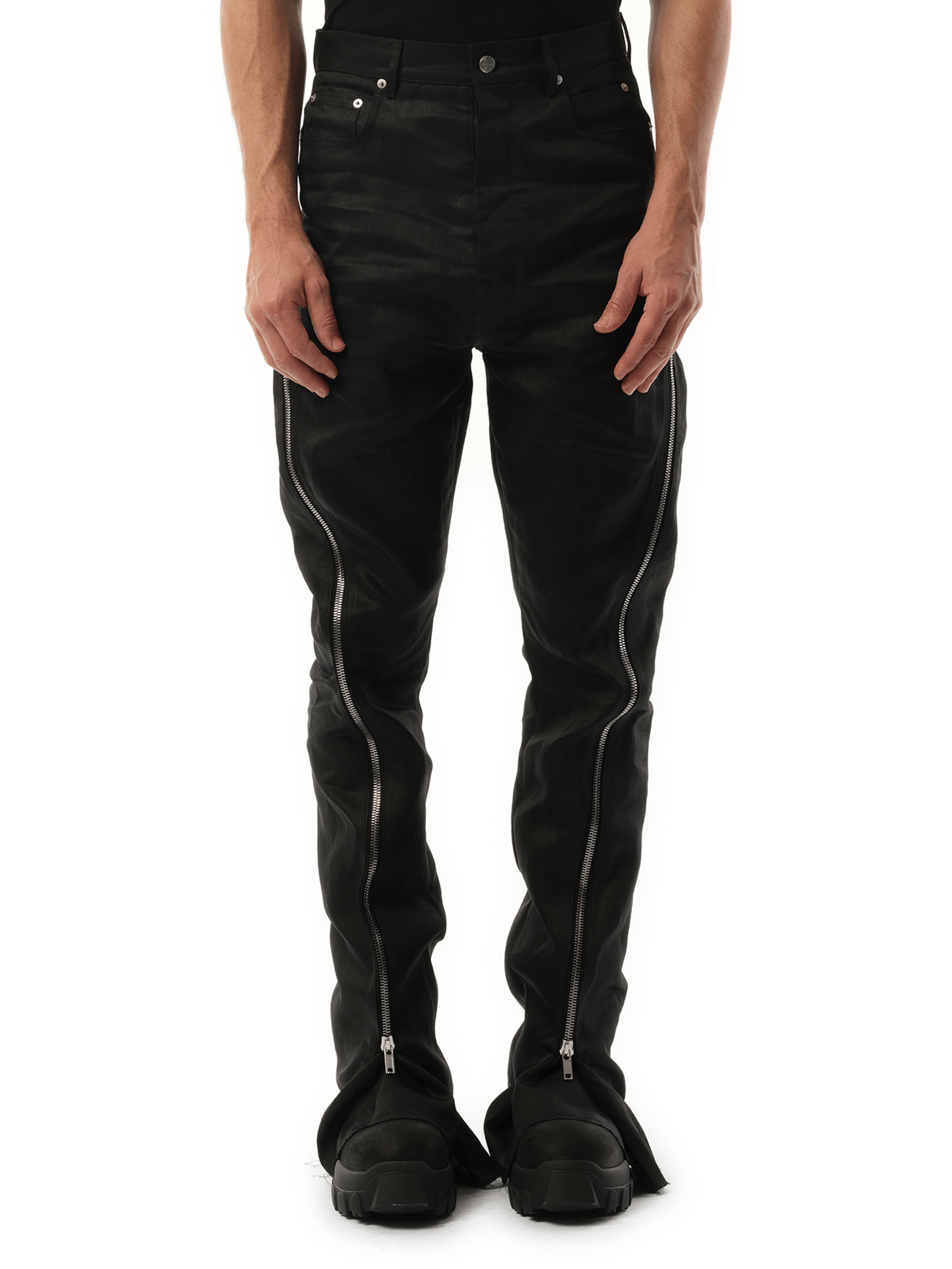 Rick Owens Linen Bolan Banana in Black