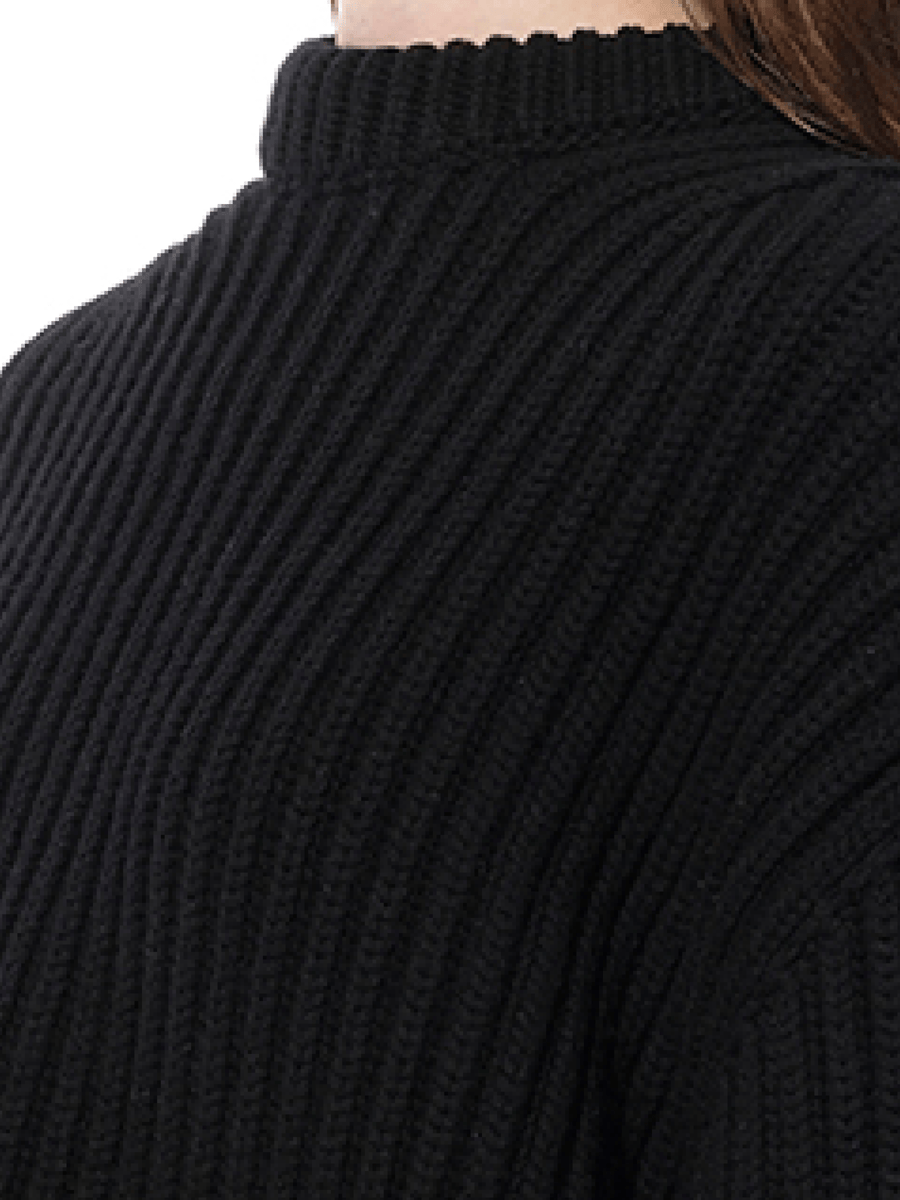 Chunky Rib Knitwear in Black