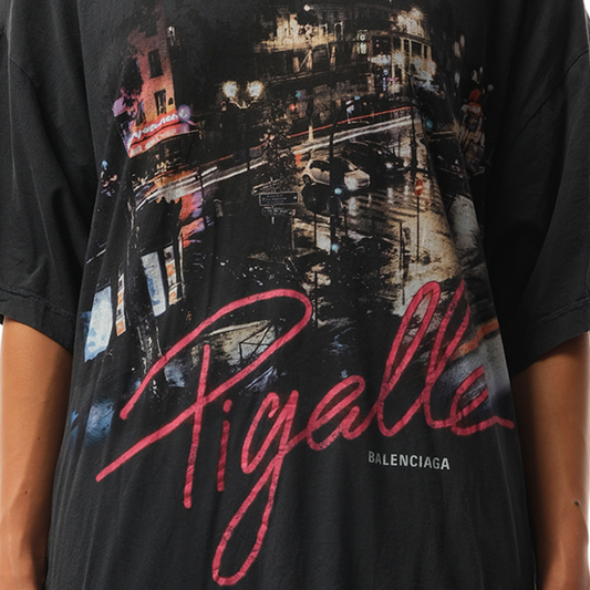 Pigalle Oversized T-Shirt in Faded Washed Black