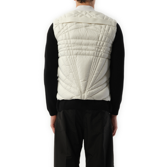 Rick Owens x Moncler Megapenta Flight Vest in Milk