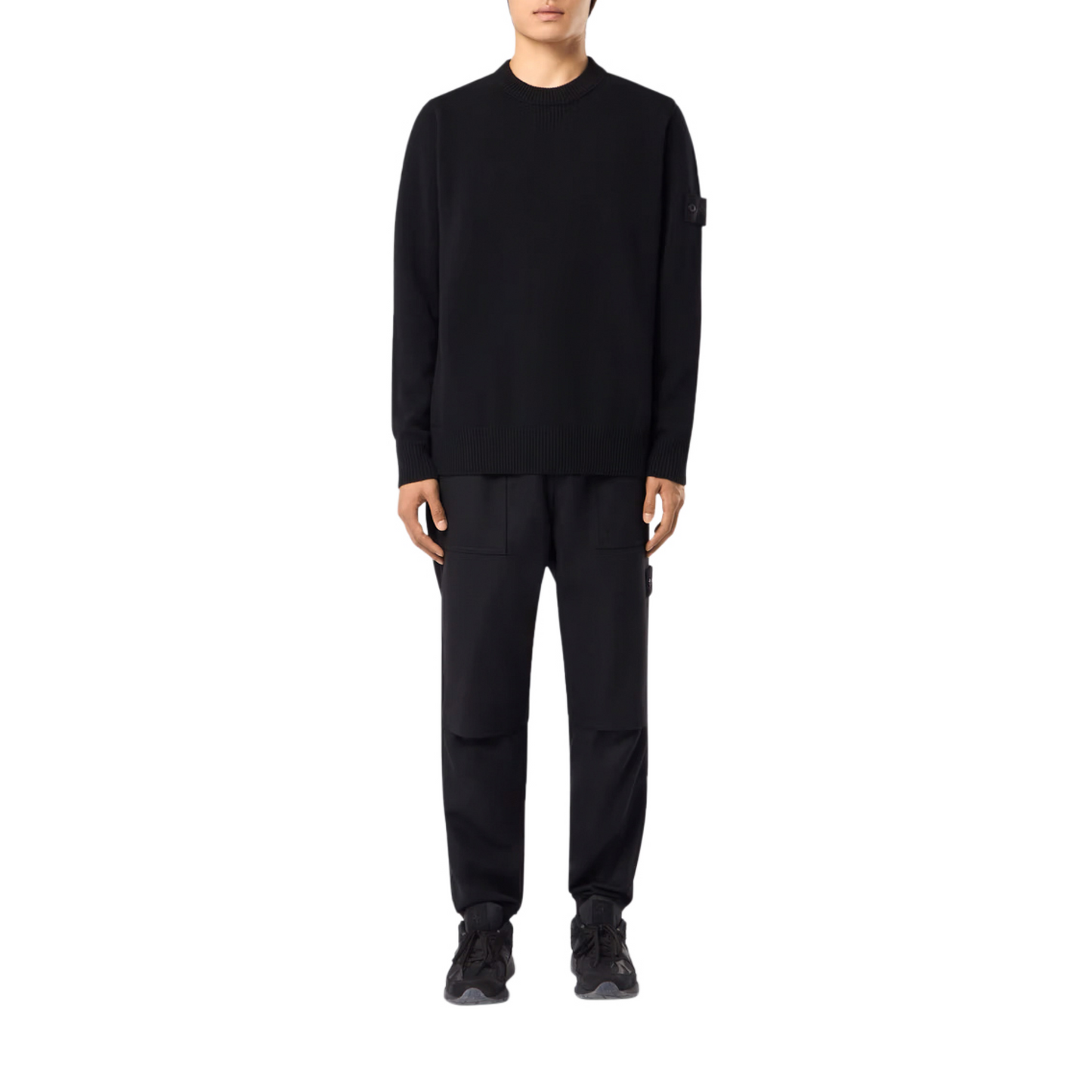 Ghost Wool Knit Sweater in Black