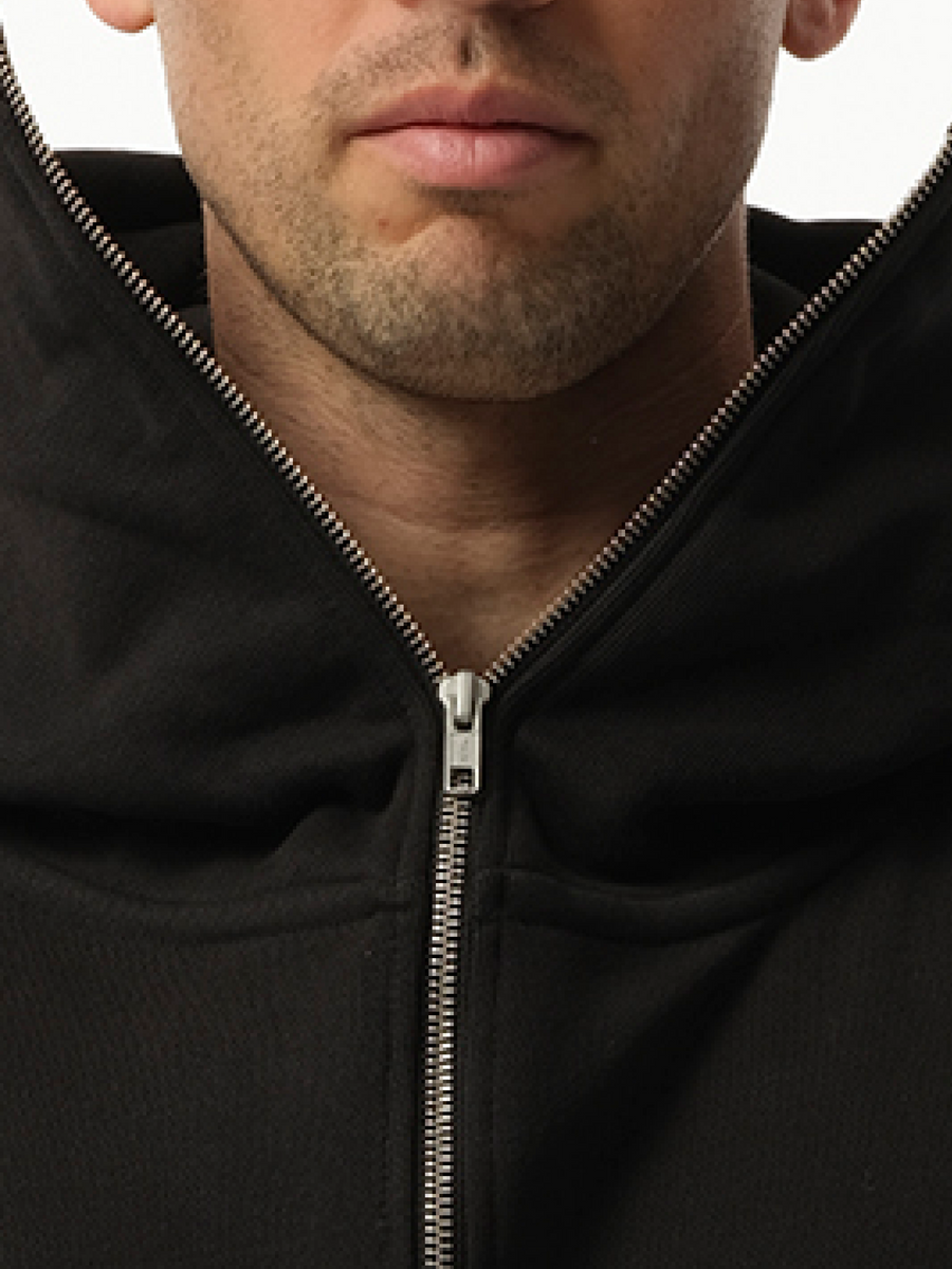 Entire Studios Full Zip Hoodie in Soot