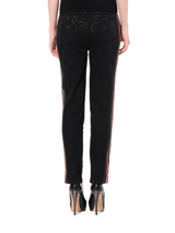 Emb Denim Jeans in Black