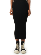 Rick Owens Calf Skirt in Black
