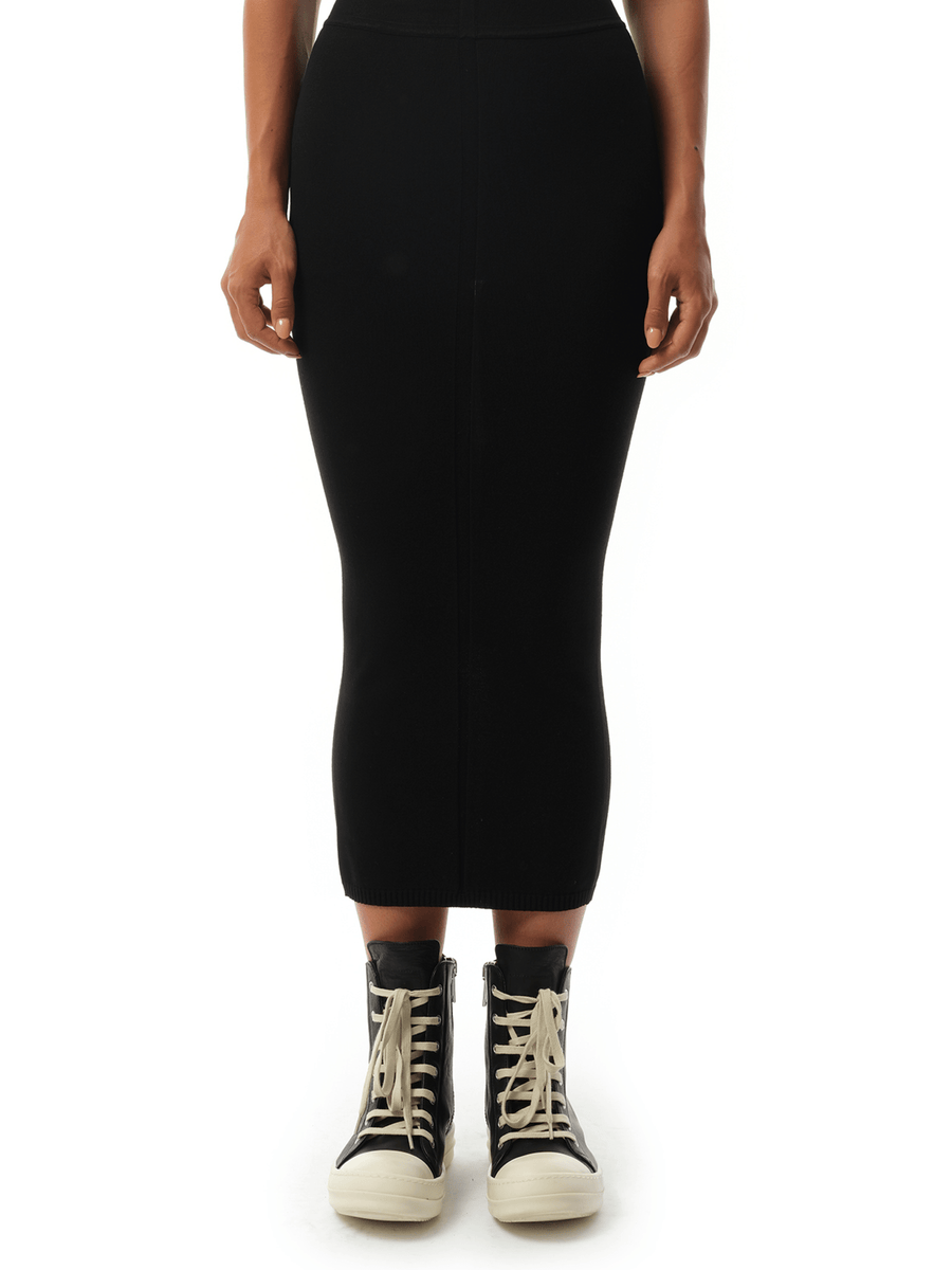 Rick Owens Calf Skirt in Black
