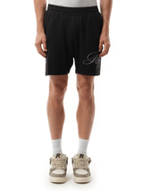 Represent Represent Owners Club Script Mesh Shorts in Black