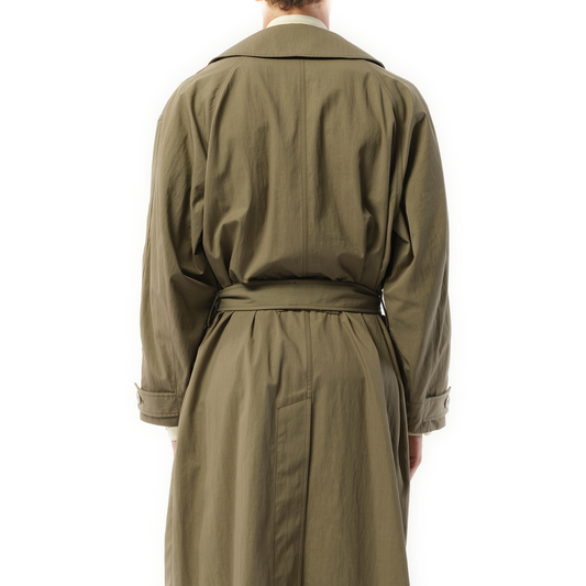 Tibetan Trench Coat in Light Olive