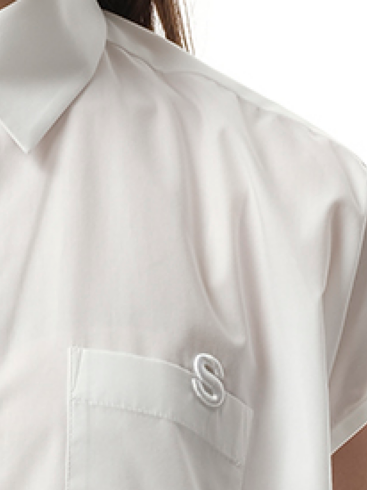 Sacai S Cotton Poplin Shirt in Off White
