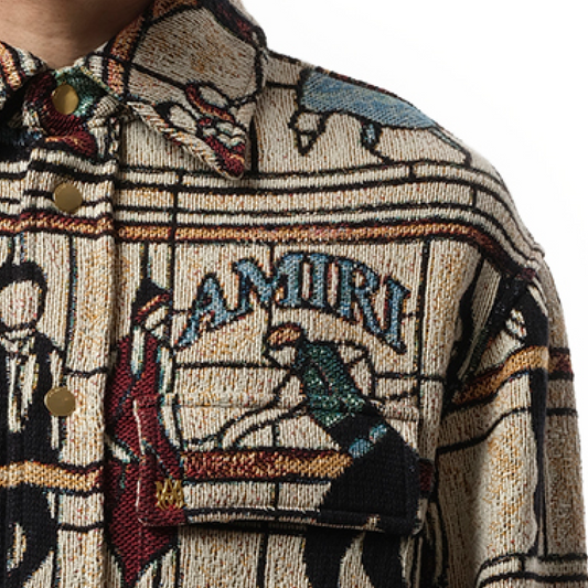 Tapestry Overshirt in Sand