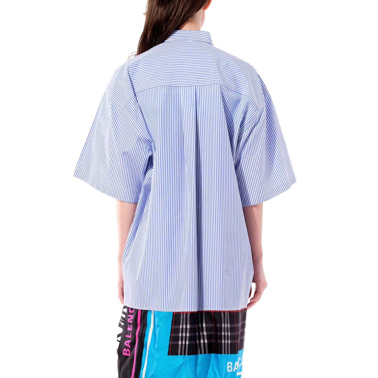 Foulard Shirt Dress in Blue