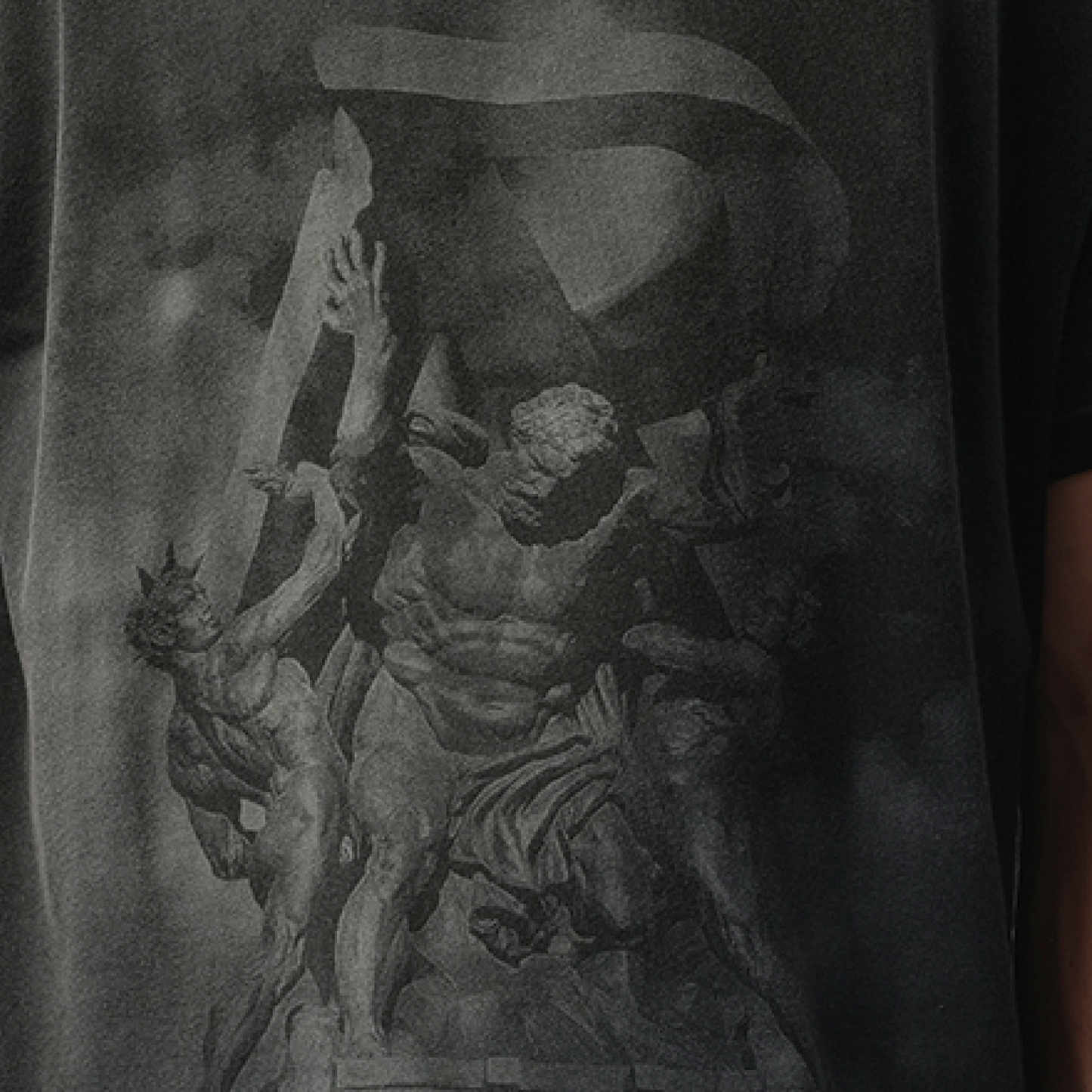 Atlas T-Shirt in Stained Black