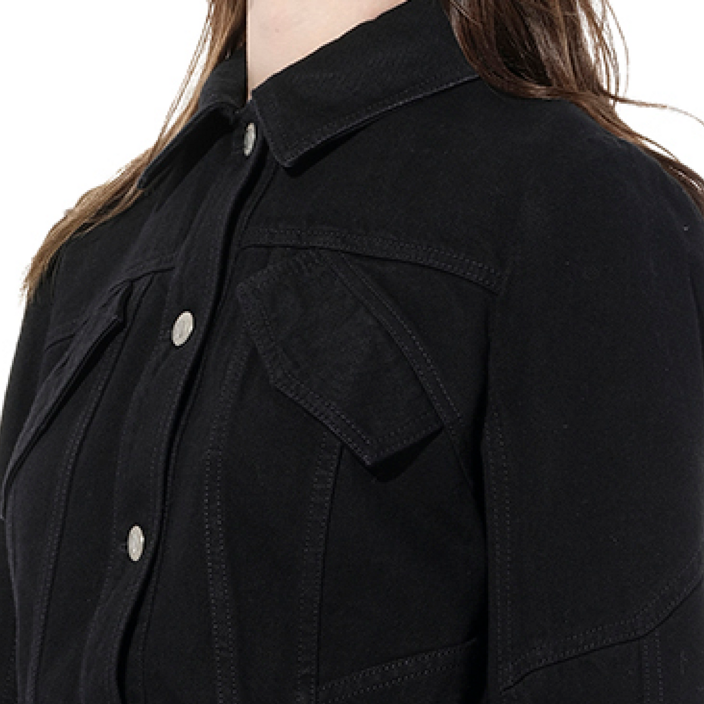 Vict Kuroki Denim Jacket in Black