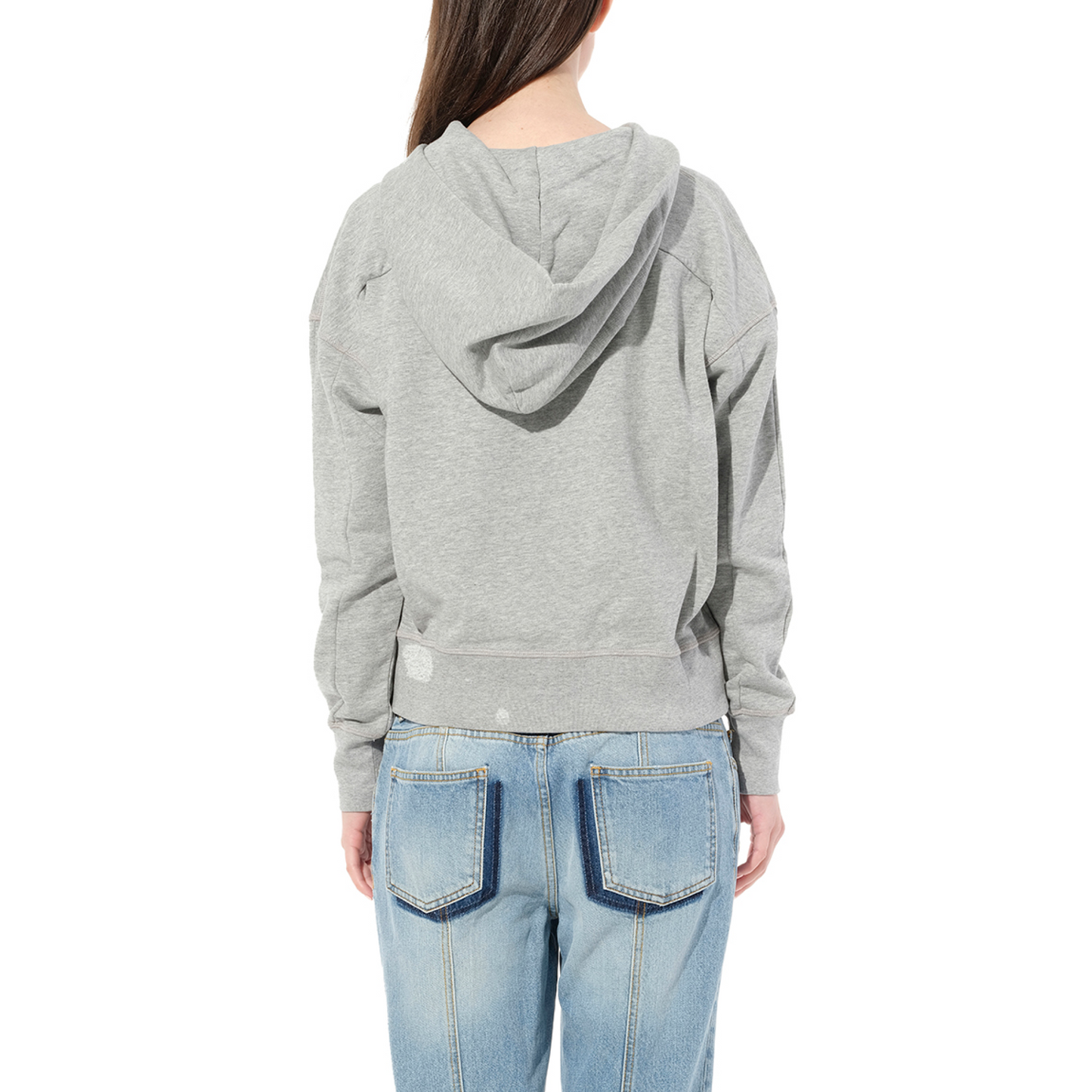 Butterfly Skull Sweatshirt in Grey