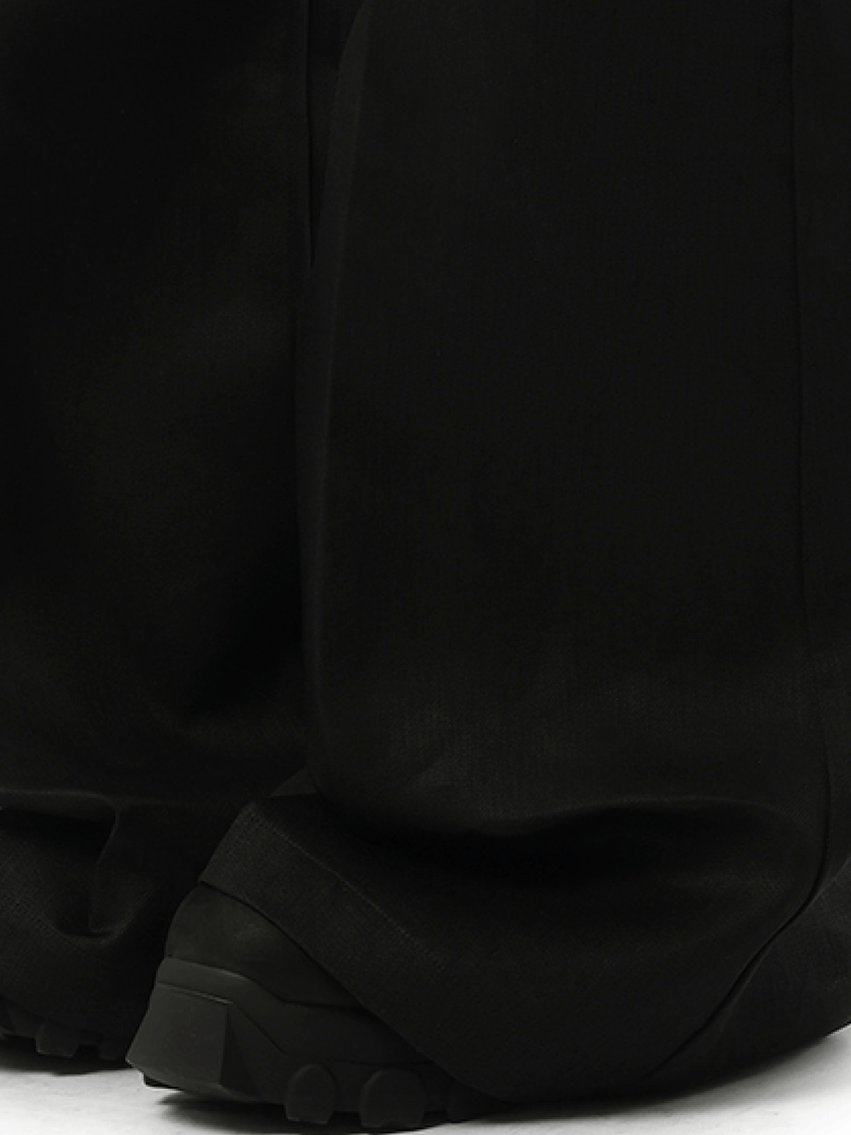 Rick Owens Linen Wide Bela Pants in Black