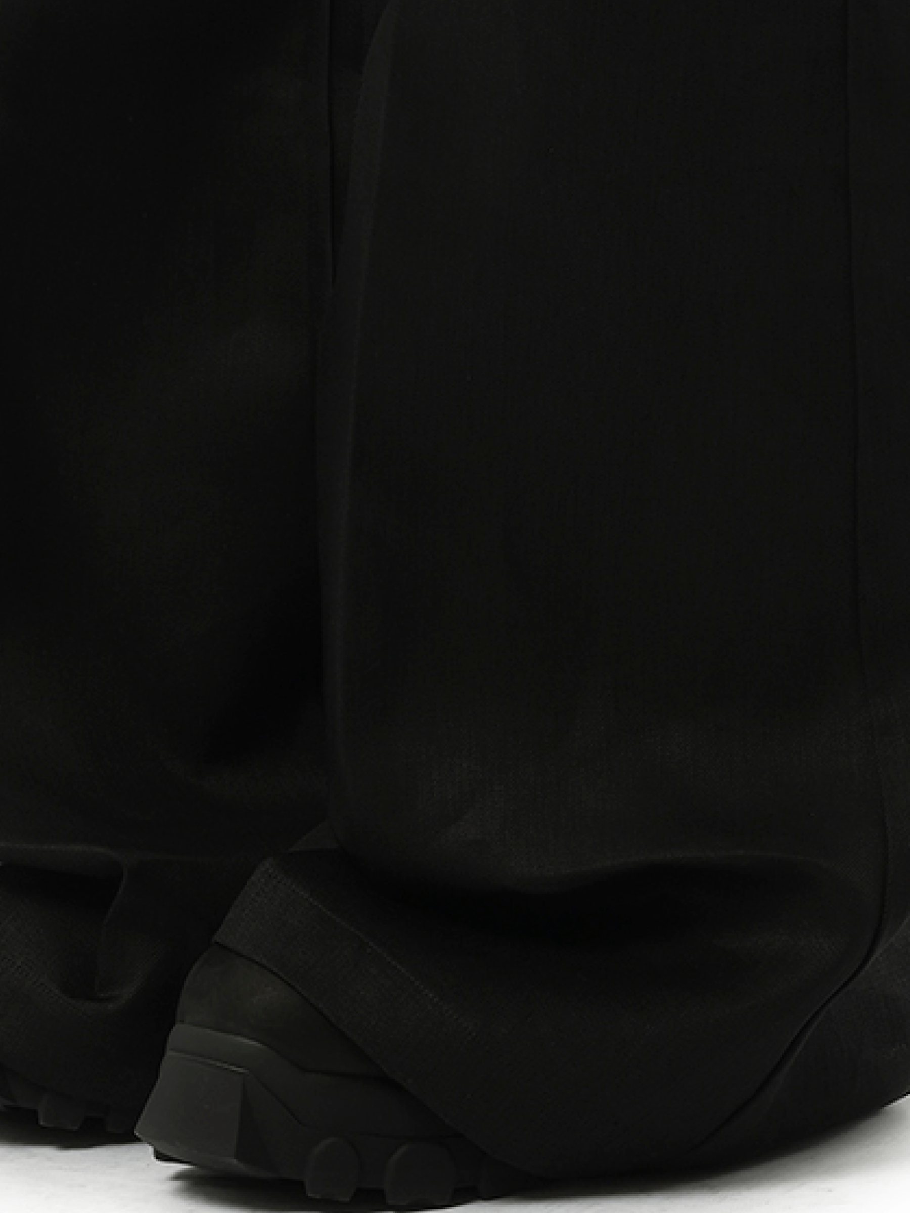 Rick Owens Linen Wide Bela Pants in Black