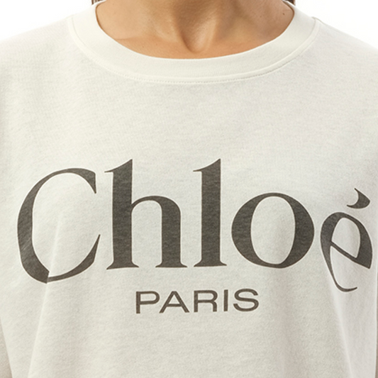 Chloe Logo T-Shirt in White