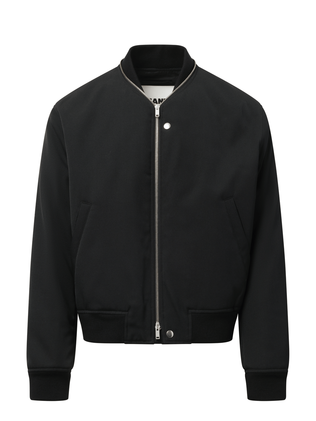 Jil Sander Jil Sander Zip Bomber Jacket in Black