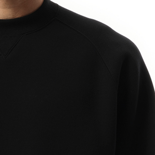 Sponge Sweat Pullover in Black