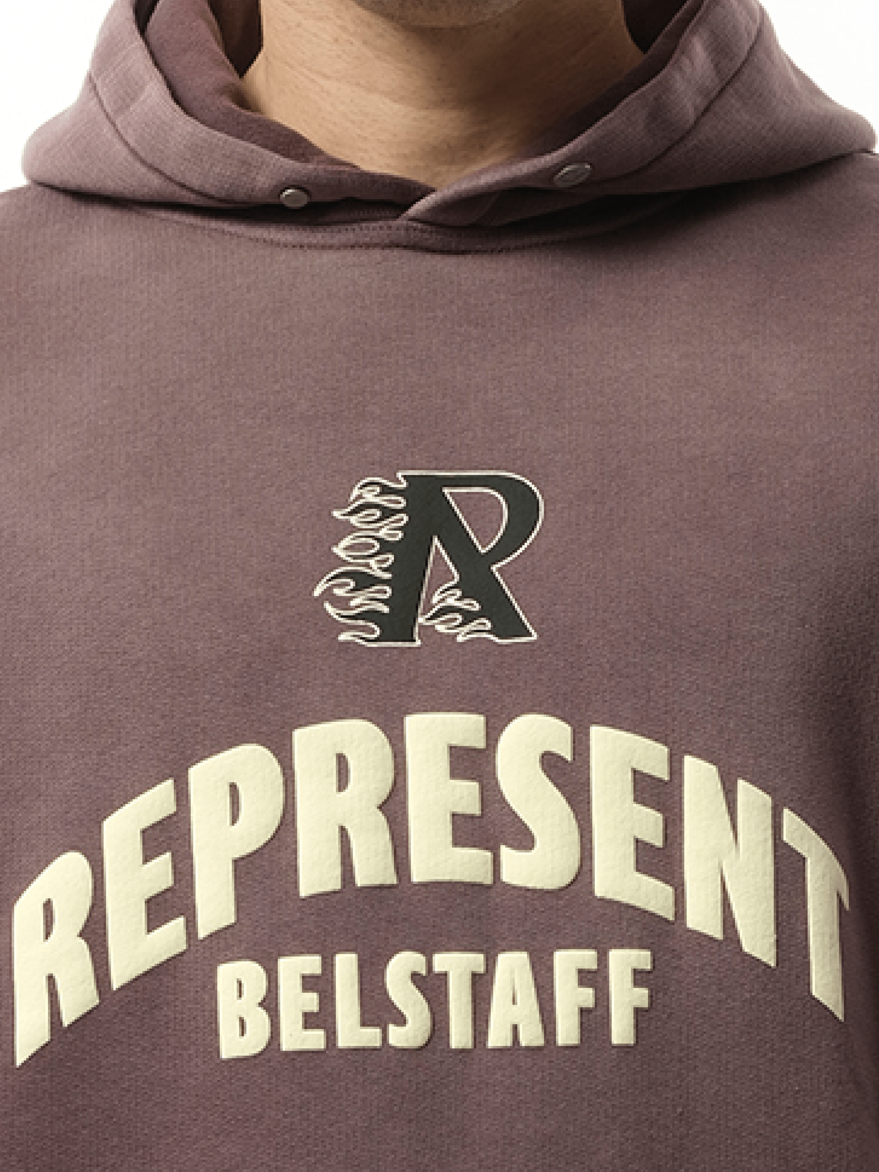 Represent Represent X Belstaff Flame Phoenix Hoodie in Plum