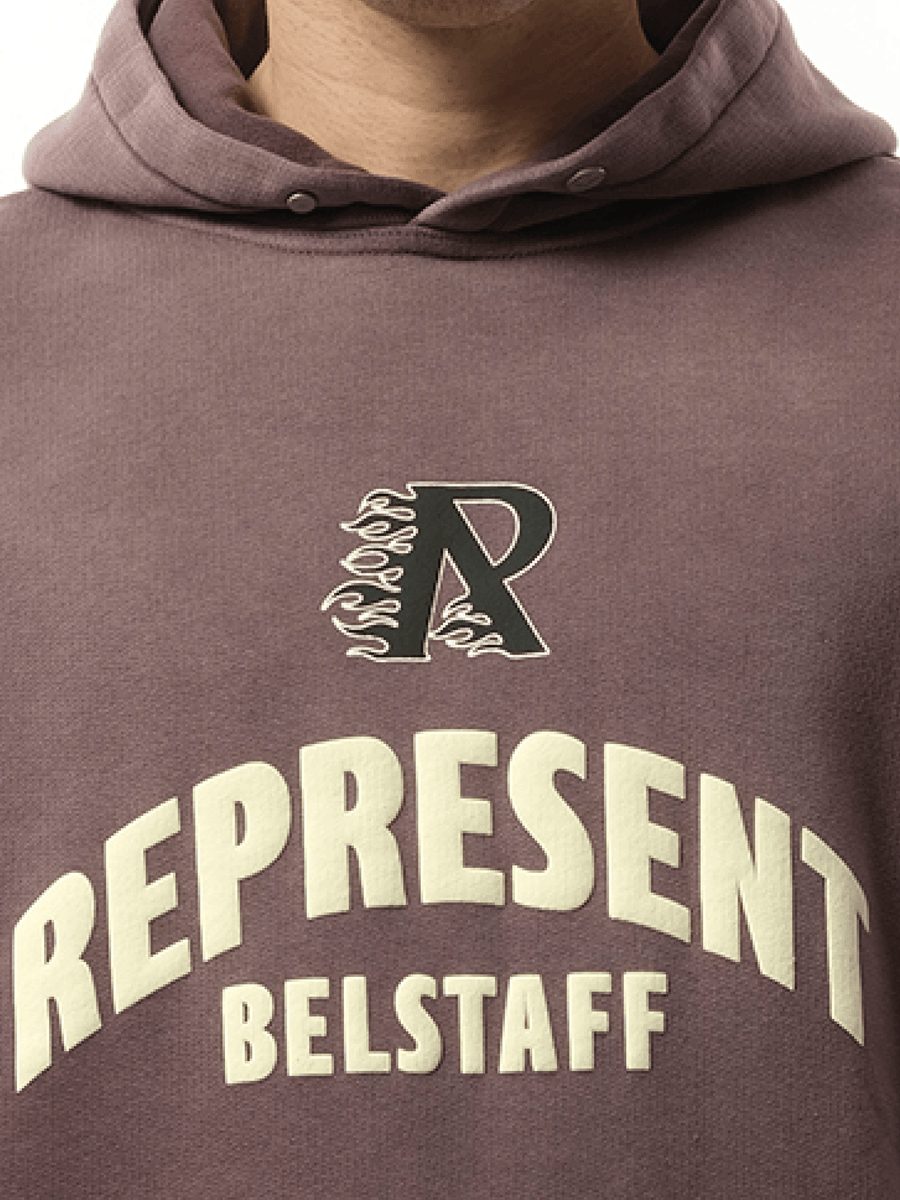 Represent Represent X Belstaff Flame Phoenix Hoodie in Plum