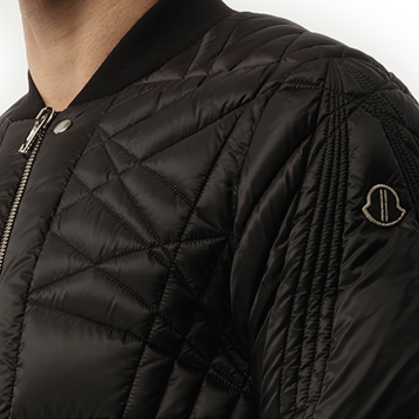 Rick Owens x Moncler Megapenta Flight Jacket in Black