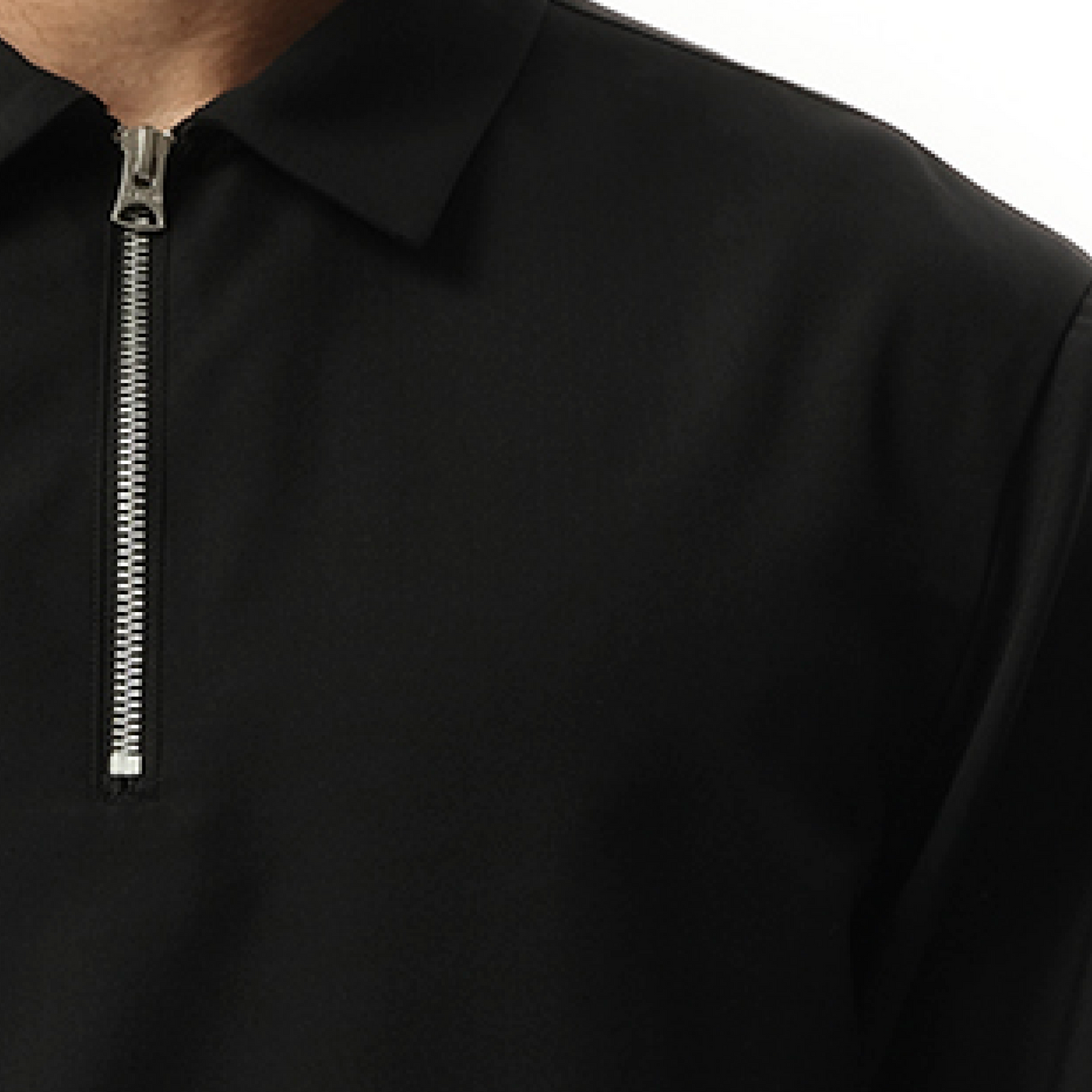 Suiting Polo Shirt in Black