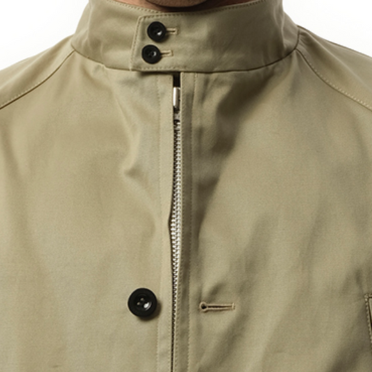 Cotton Chino Jacket in Beige