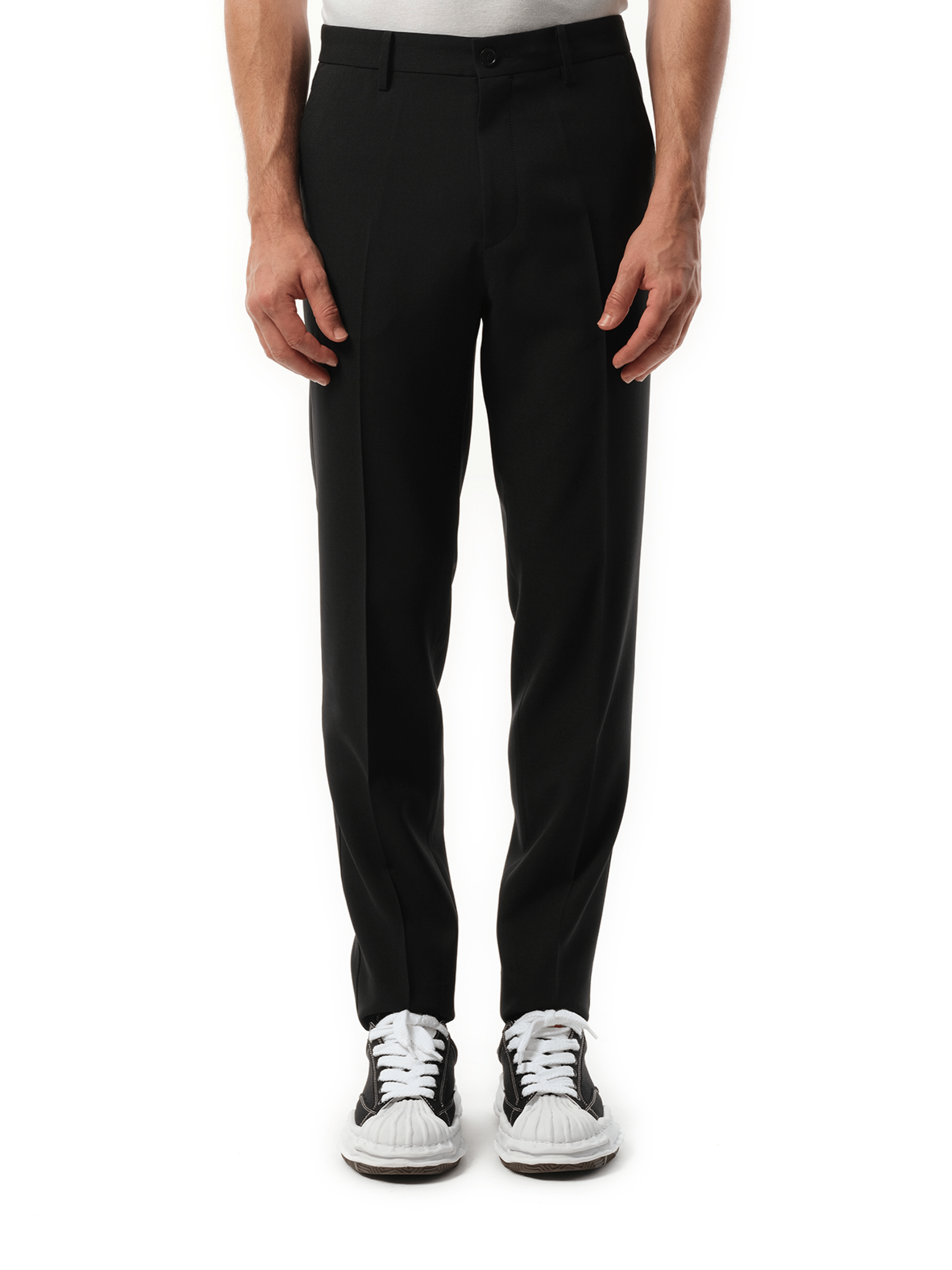 Undercover Zip Detail Casual Pants in Black