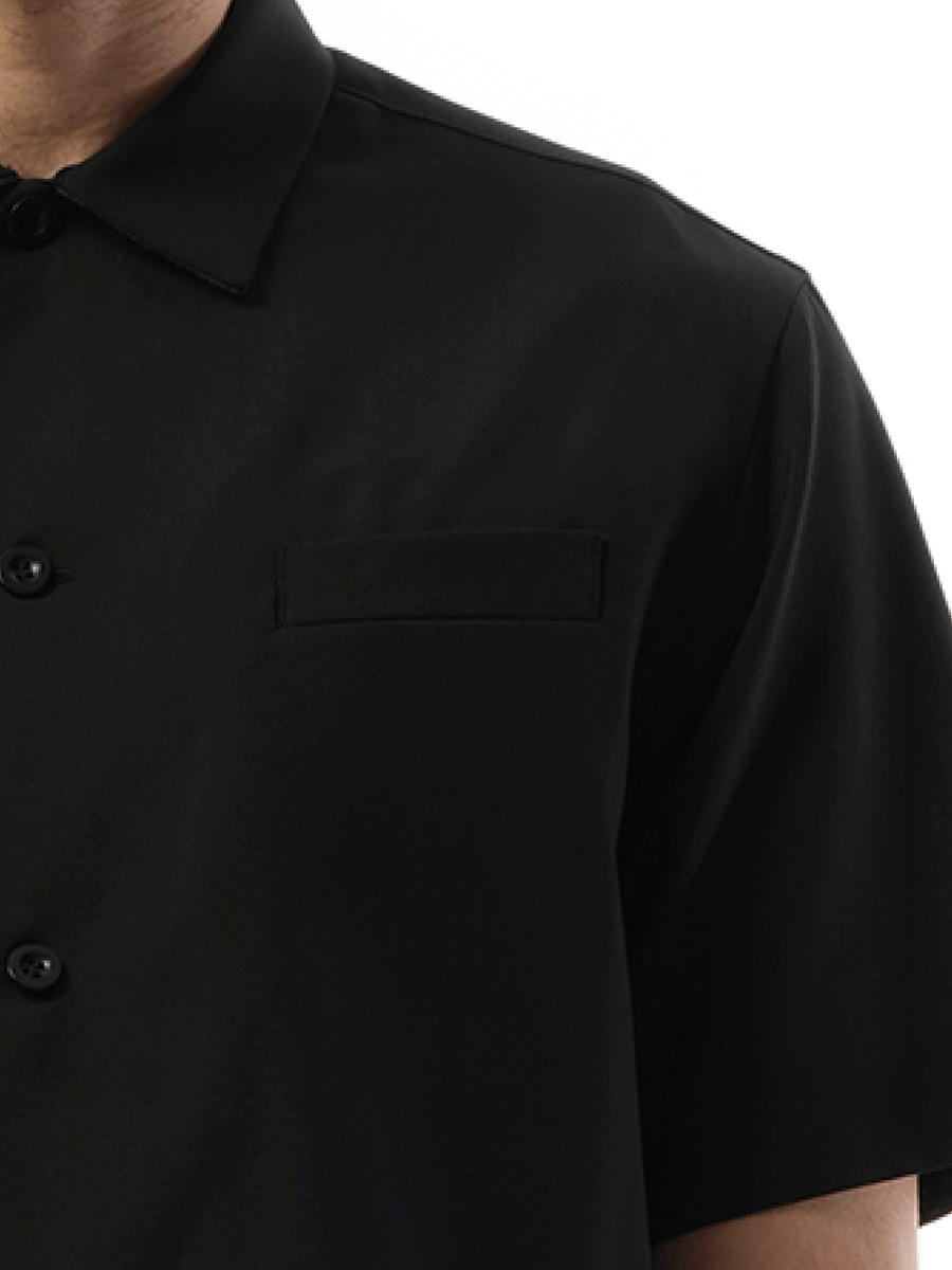 Sacai Cotton Suiting Shirt in Black