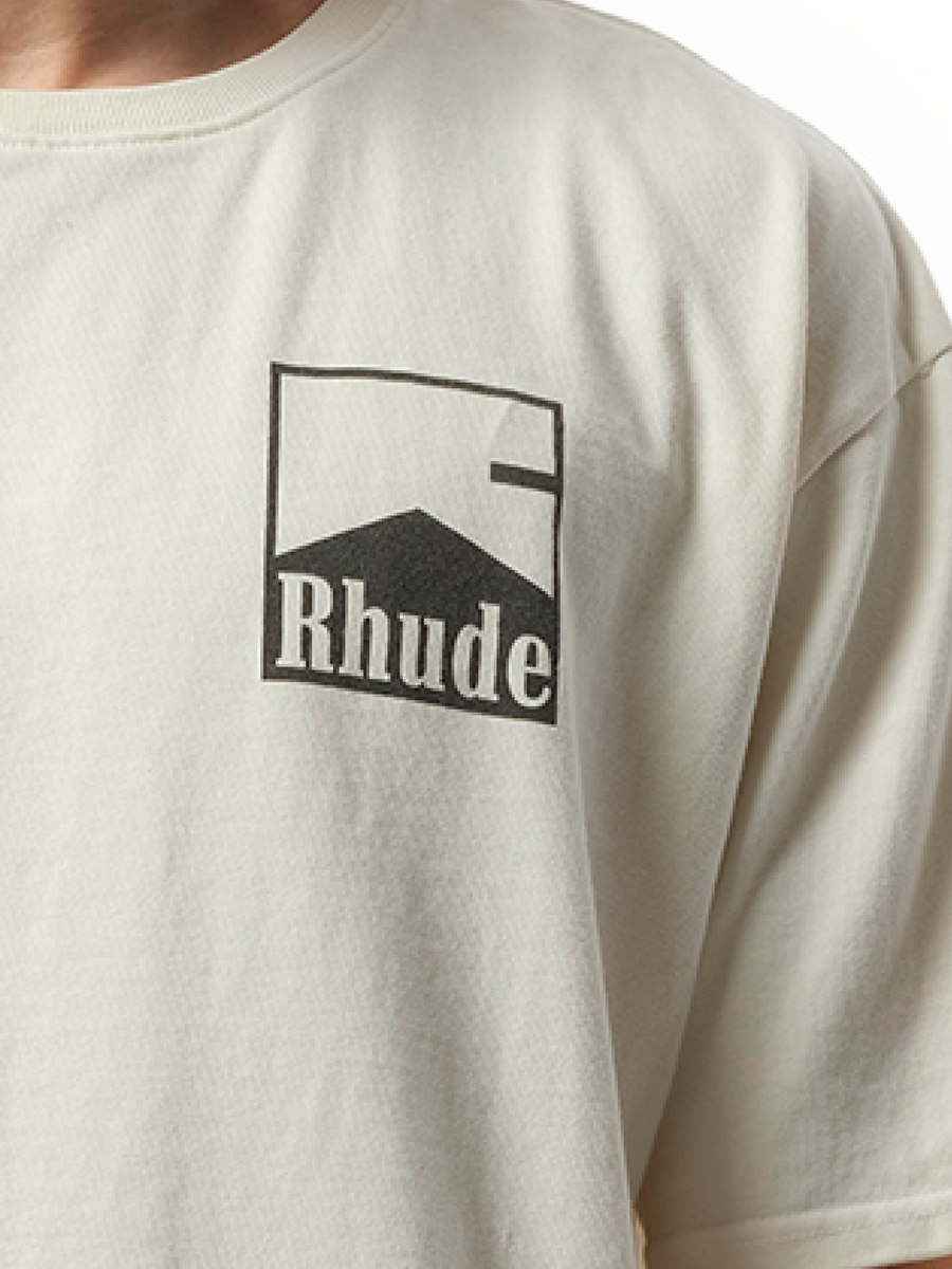 Rhude Rhude Chevron T-Shirt in Vintage White