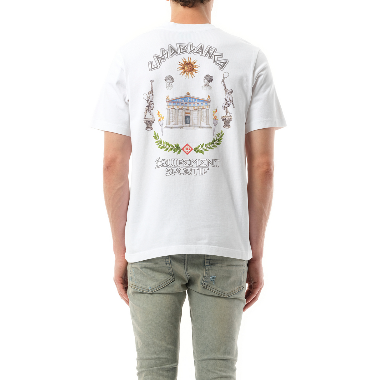 Le Temple Du Sport Printed T-Shirt in White