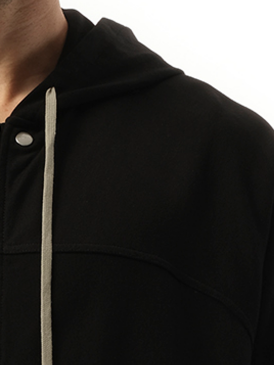 Rick Owens Windbreaker Hoodie in Black