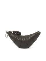 Lemaire Crossbody Croissant Coin Purse in Dark Chocolate