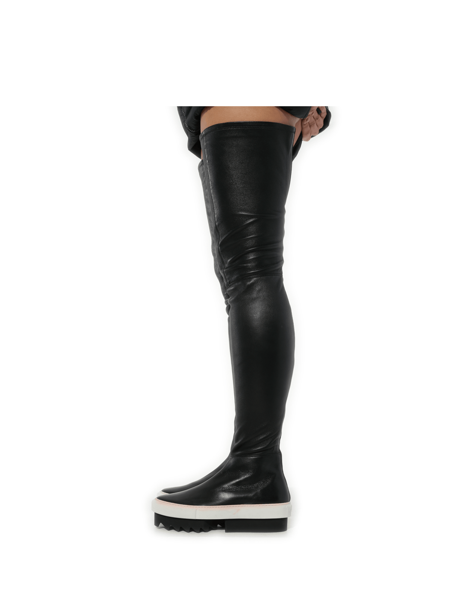 Platform Otk Skate Sneaker in Black Side View | GIVENCHY